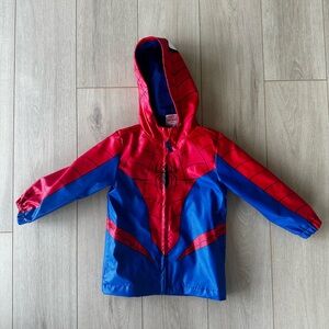 Marvel Spider-Man Red and Blue Hooded Kids Costume Jacket
